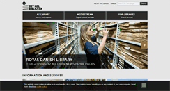 Desktop Screenshot of en.statsbiblioteket.dk